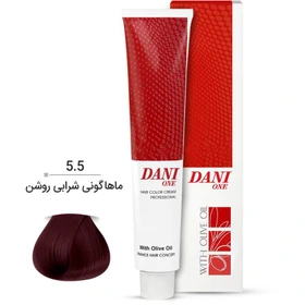 رنگ موی دنی وان شماره 5.5 ماهاگونی شرابی روشن حجم ۱۰۰ میلی لیتر